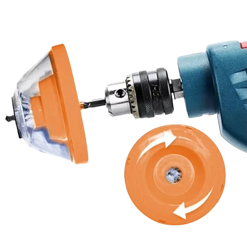 Collecteur de poussière pour perceuse – Coupole anti-projection universelle